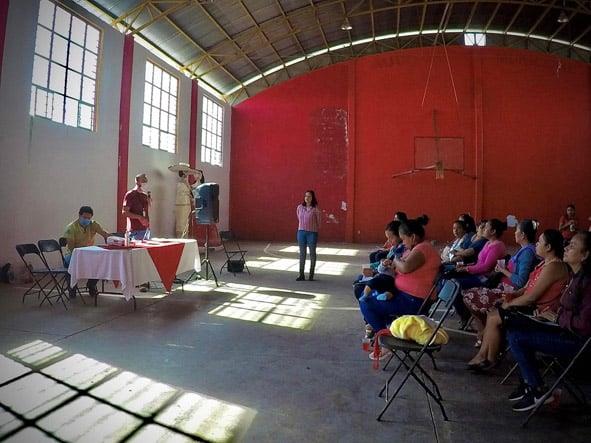 Impartieron taller a comités de salud en Huazalingo