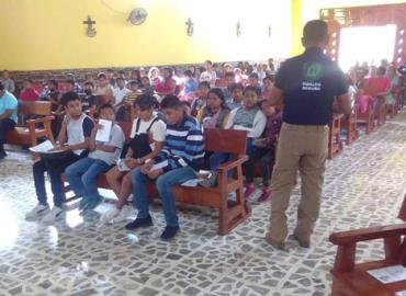 Policía impartió taller a jóvenes para prevenir adicciones en San Felipe