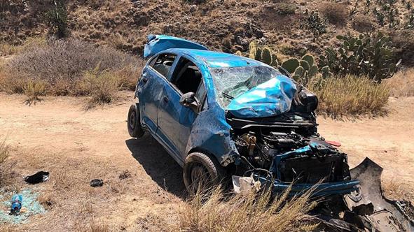 Accidente en la México Tuxpan dejó un muerto y 2 heridos