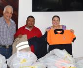 Alcaldesa entregó equipo táctico a personal de PC en Orizatlán