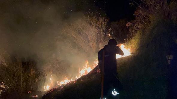 Incendio arrasó nueve hectáreas de pastizal en El Suspiro