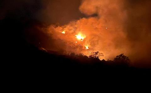 Incendio arrasó nueve hectáreas de pastizal en El Suspiro
