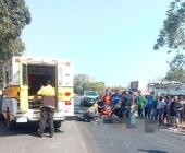 Un muerto y un herido tras intenso choque entre vehículos de dos ruedas
