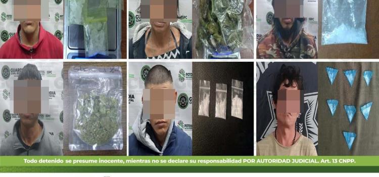 Varios detenidos por traer droga