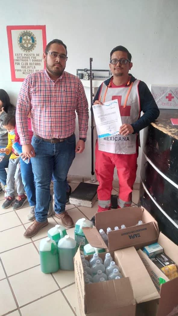 Cruz Roja Huejutla recibió donación