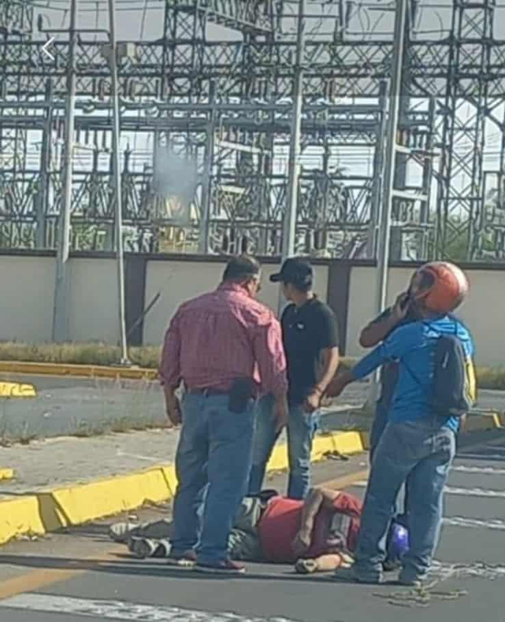 MOTOCICLISTA HERIDO DURANTE ACCIDENTE