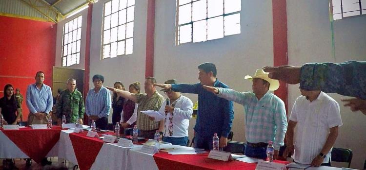Instalaron un Consejo Municipal de Seguridad en Huazalingo
