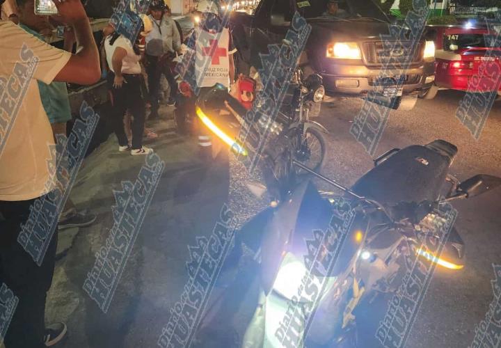 Motociclista murió al chocar por alcance en Tantoyuca