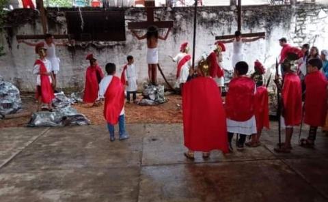 Celebraron la Pasión de Cristo en Tehuetlán