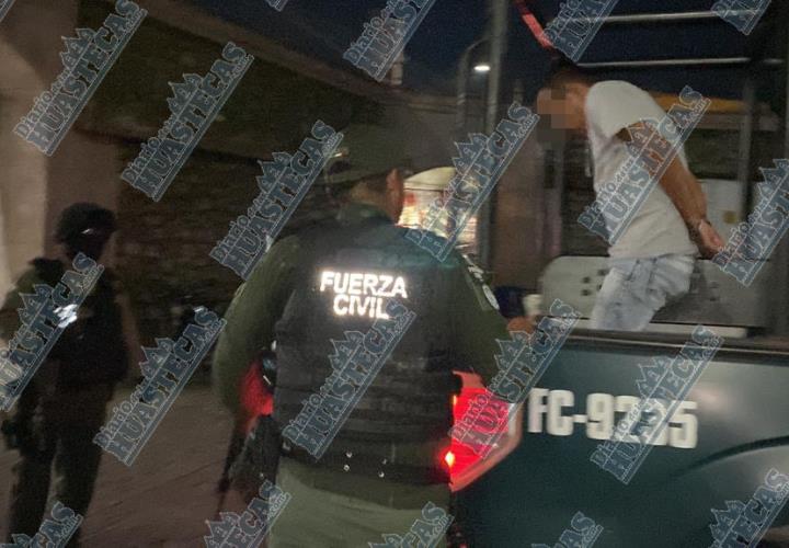 Sujeto fue detenido por la Fuerza Civil