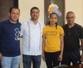 Alcalde se reúne  con deportistas en Huejutla