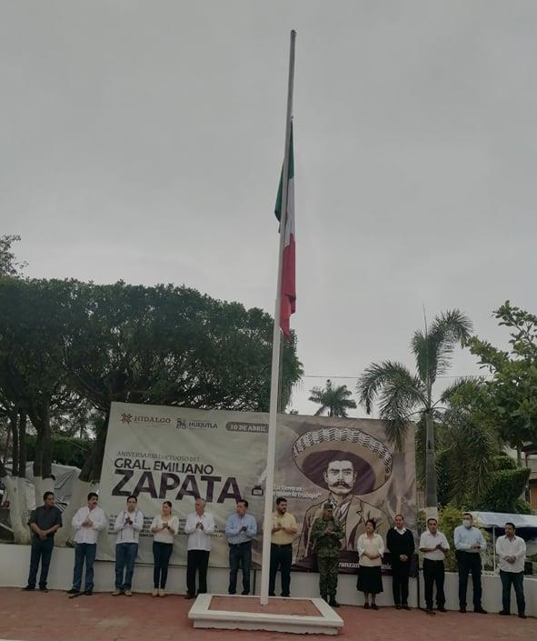 Recodaron un aniversario más la muerte de Zapata en Huejutla