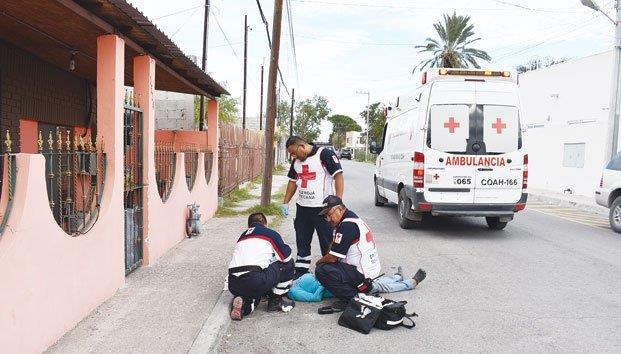 Mujer adulta sufrió caída