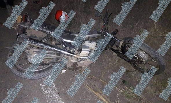 En la México-Tampico: ebrio motociclista se accidentó