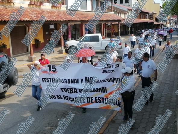 Trabajadores del SNTE: marcharon por sus derechos laborales