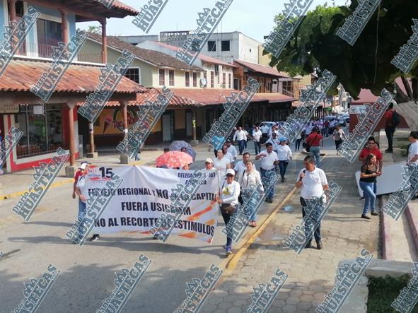 Trabajadores del SNTE: marcharon por sus derechos laborales