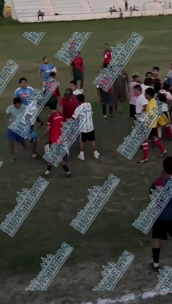 En Colalambre: trifulca durante partido de futbol