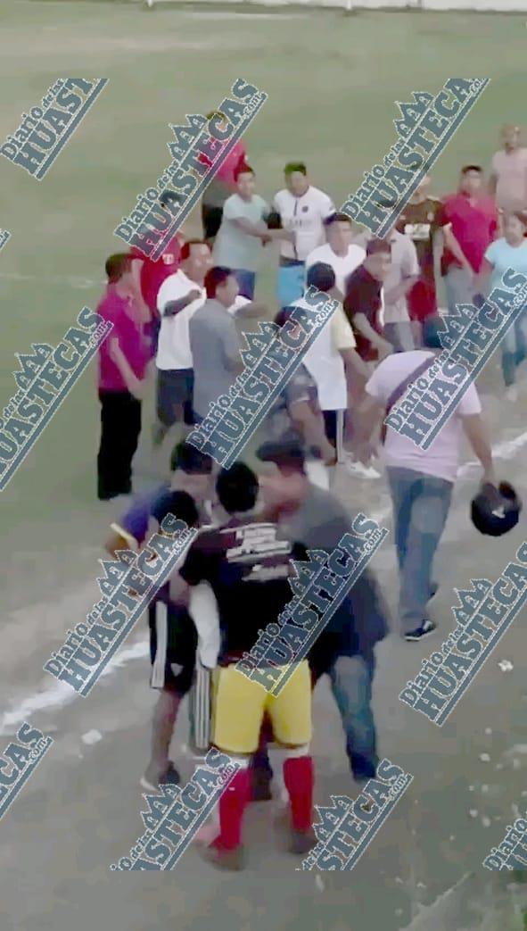 En Colalambre: trifulca durante partido de futbol