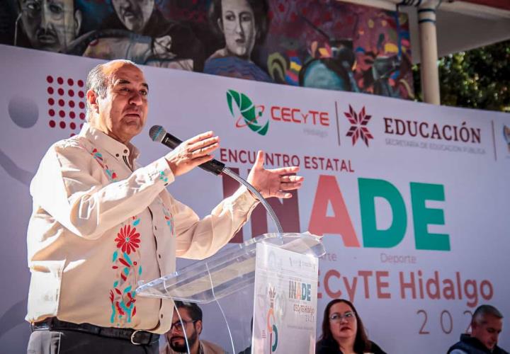 Natividad Castrejón inauguró el encuentro INADE-CECyTEH Hidalgo 2023