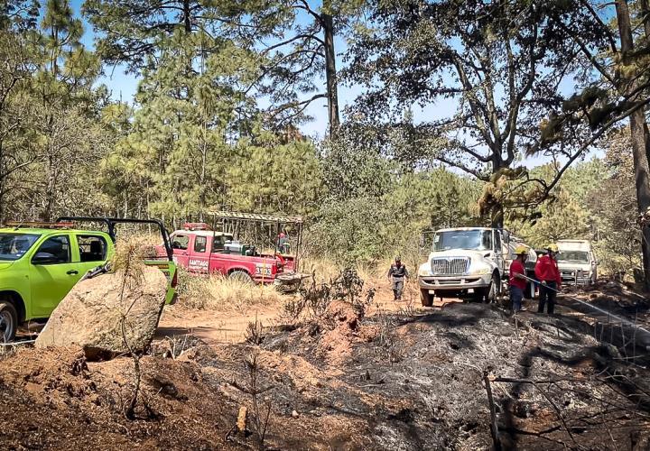 Siniestro en Singuilucan y Santiago Tulantepec, controlado al 100 por ciento