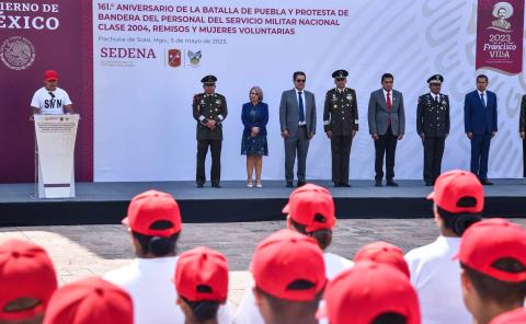 Conmemoraron el aniversario número 161° de la Batalla de Puebla