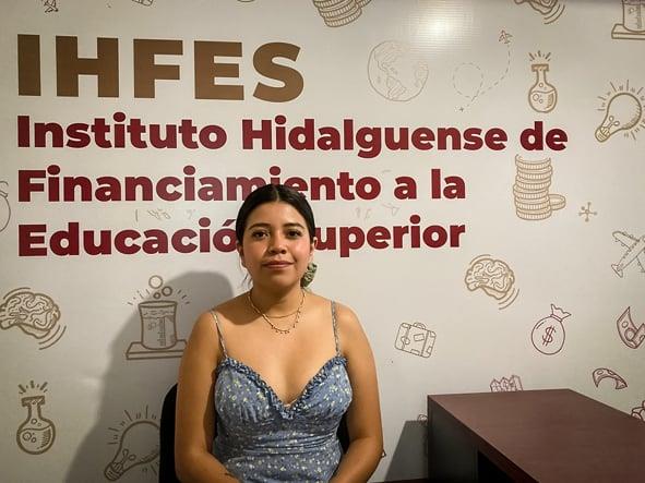 Alumna de la UTMiR, beneficiaria de financiamiento del IHFES para investigación científica
