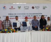 Autoridades y Universidad Trilingüe firmaron convenio en Orizatlán