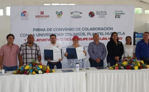 Autoridades y Universidad Trilingüe firmaron convenio en Orizatlán