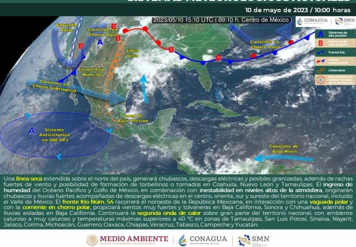 5 ciclones impactarán, anuncia SMN