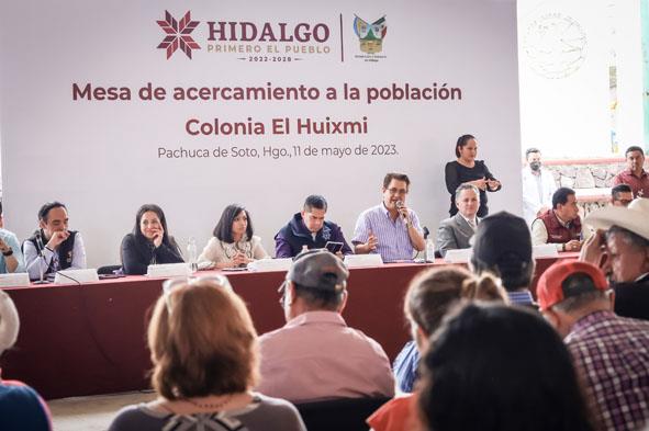 Con soluciones inmediatas, el gobierno de Hidalgo responde a los habitantes del Huixmí