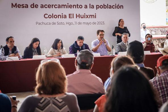 Con soluciones inmediatas, el gobierno de Hidalgo responde a los habitantes del Huixmí