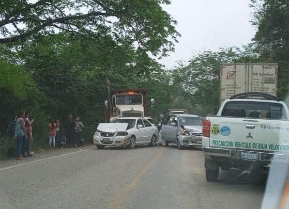 Choque en la México-Laredo