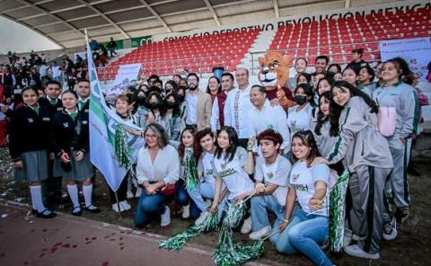 Natividad Castrejón inauguró Primer Encuentro Estatal Deportivo y Cultural de Educación Media Superior 2023