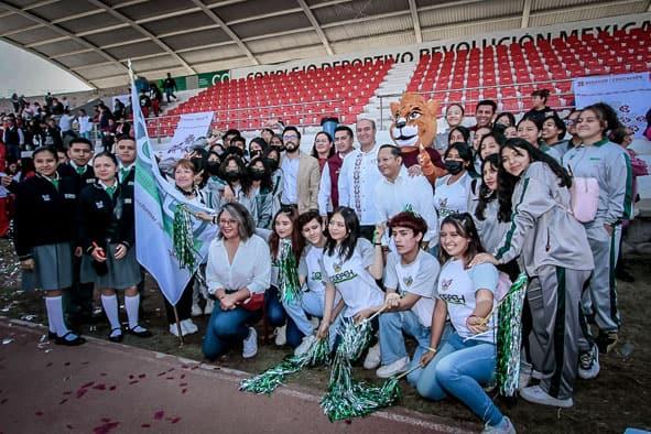 Natividad Castrejón inauguró Primer Encuentro Estatal Deportivo y Cultural de Educación Media Superior 2023