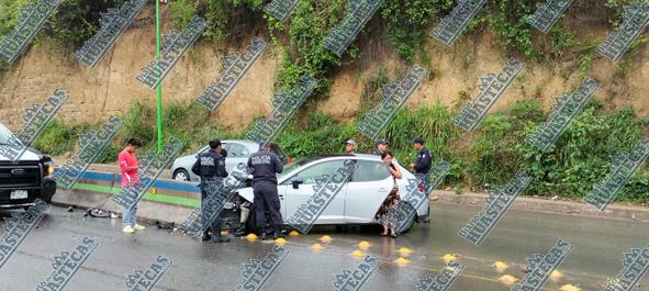 Familia se accidentó