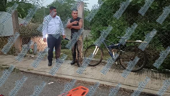 Ciclista se cayó