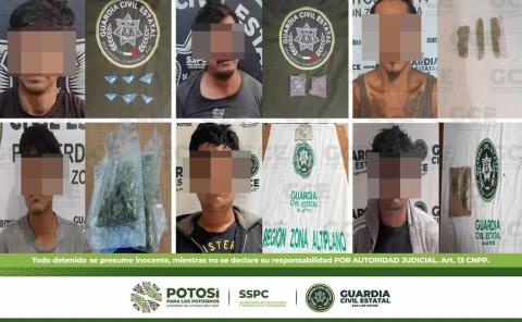 Detuvieron a dos sujetos con droga