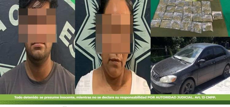 Cayó pareja de "narcos"