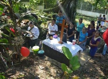 Chiltzapoyo realizó ritual para agradecer por el agua 