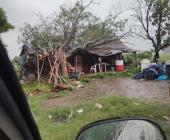 Tromba provocó daños en Valles