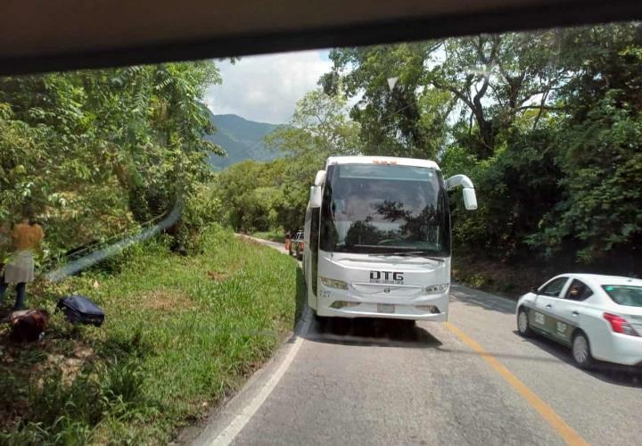 Registró autobús falla mecánica en Matlapa