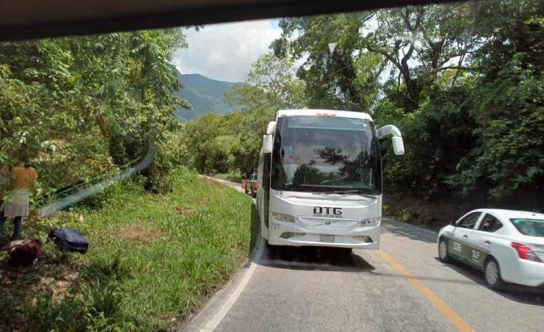 Registró autobús falla mecánica en Matlapa