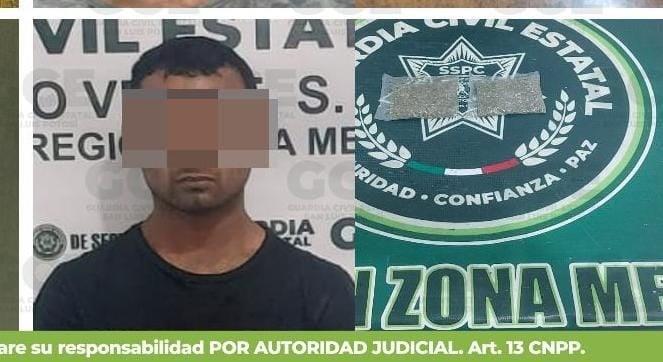 CAPTURARON A TIPO CON "MOTA" 