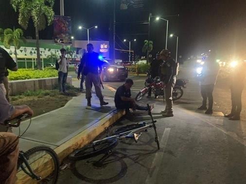 CICLISTA ARROLLADO  EN EL UNIVERSITARIO