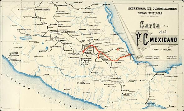De México a Veracruz, testimonio del desarrollo del Ferrocarril Mexicano
