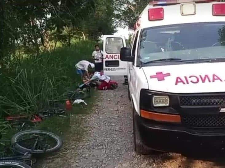 Menor de edad se accidentó