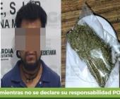 Refugiense atrapado  con bolsa de "mota"