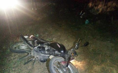 Motociclista sufrió caída