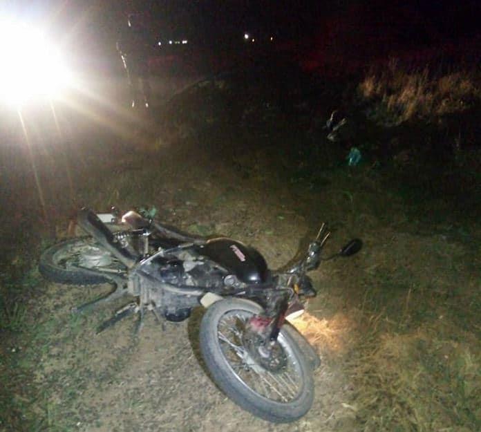 Motociclista sufrió caída