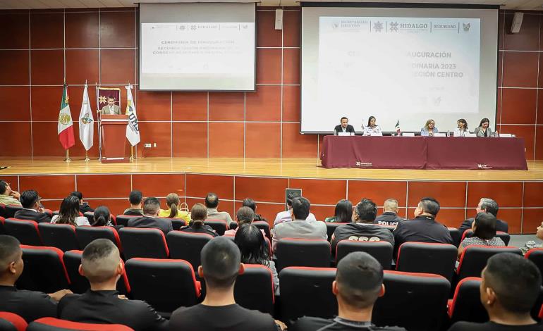 Hidalgo es sede de la reunión regional de academias e institutos de formación policial 